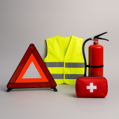 Sinalética e Segurança Auto | Triângulos, Coletes, Extintores - Segmento Positivo